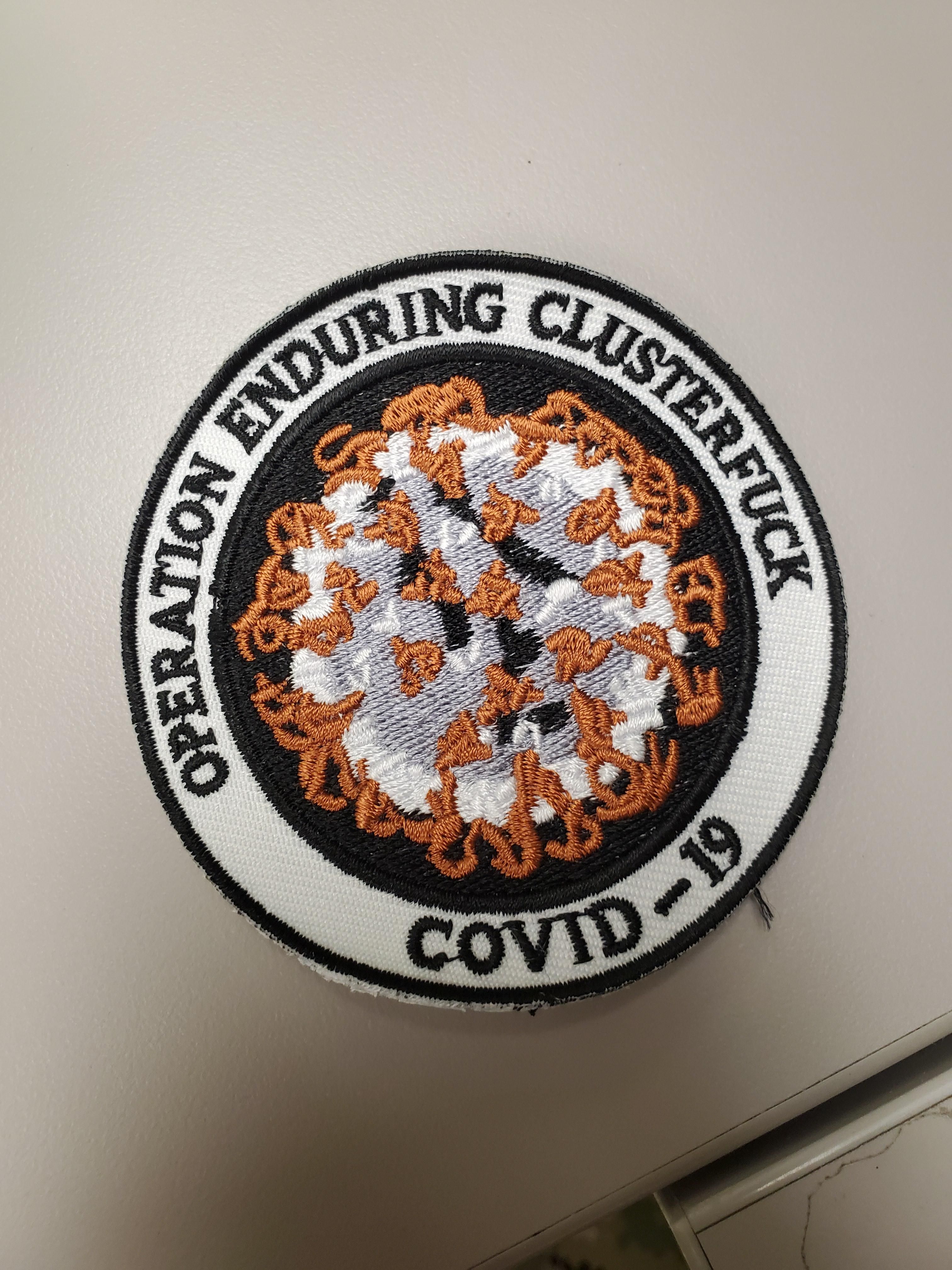 Someone made Patches in honor of COVID.