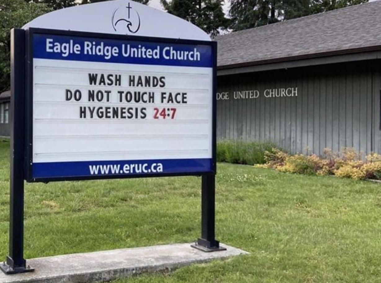 This sign a local church put up.
