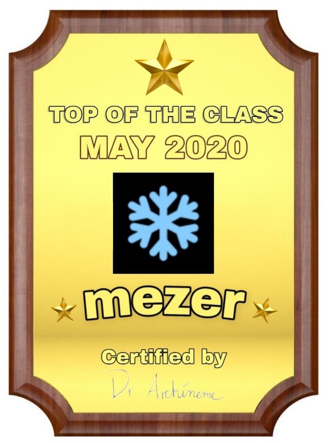 And here they are boys and girls, the Top Student of May: mezer!