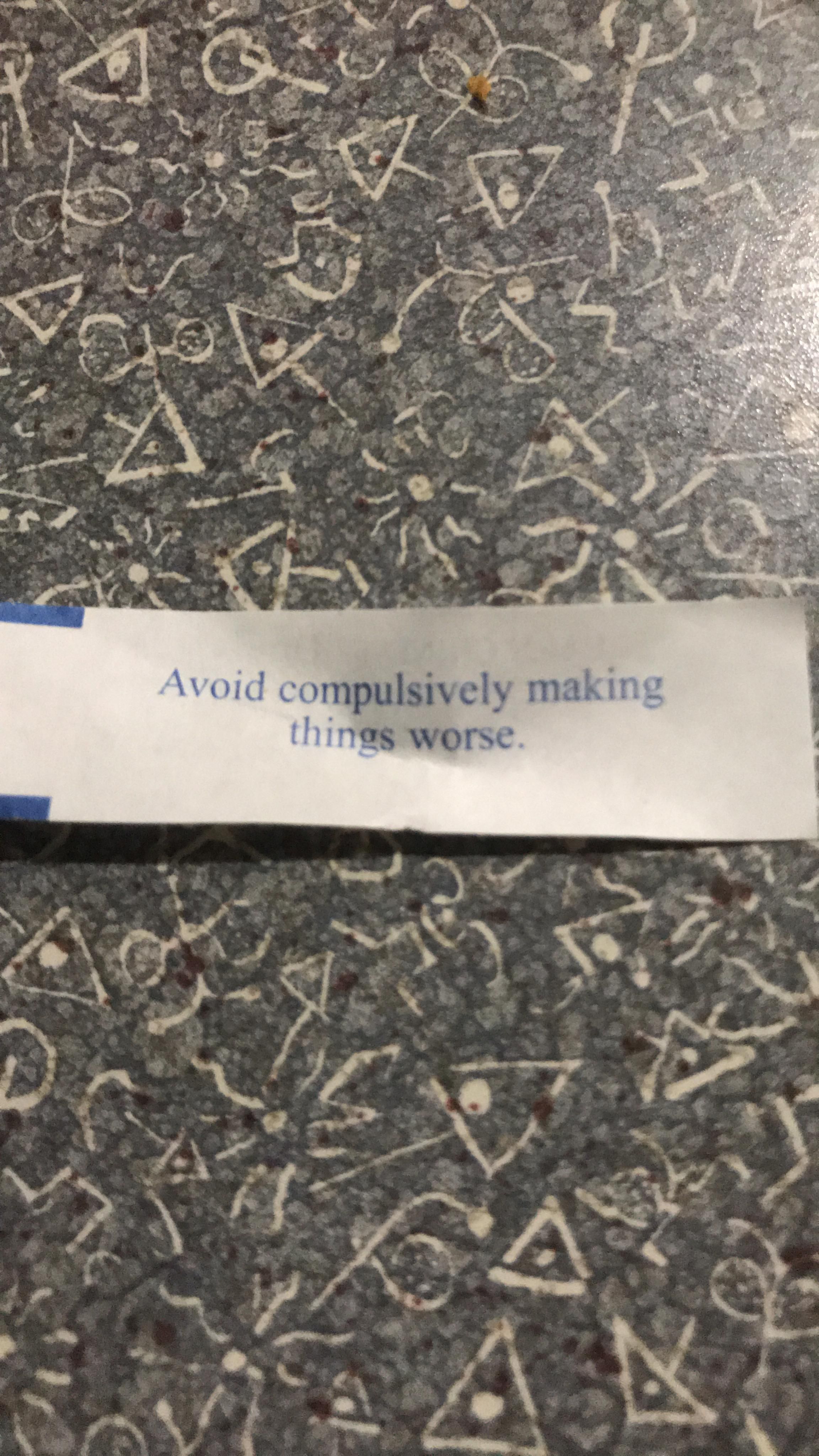 Even The Fortune Cookies Are Sick Of Our Shit
