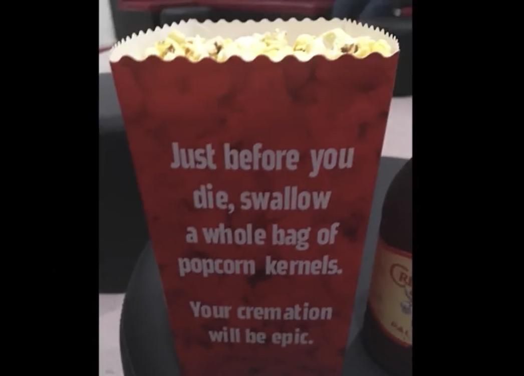 Epic cremation.