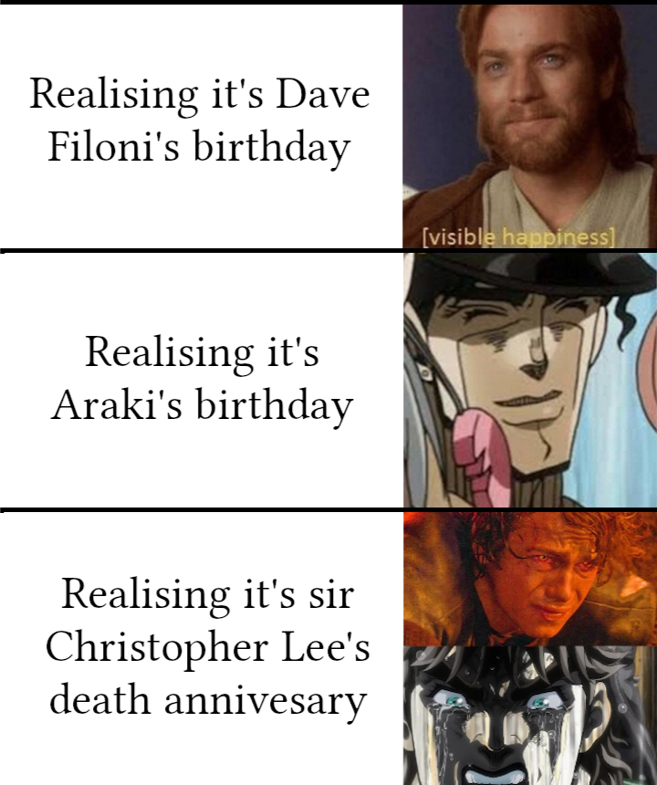 Can I get an F in the chat for the legend behind Dooku, Saruman and many, many other roles?