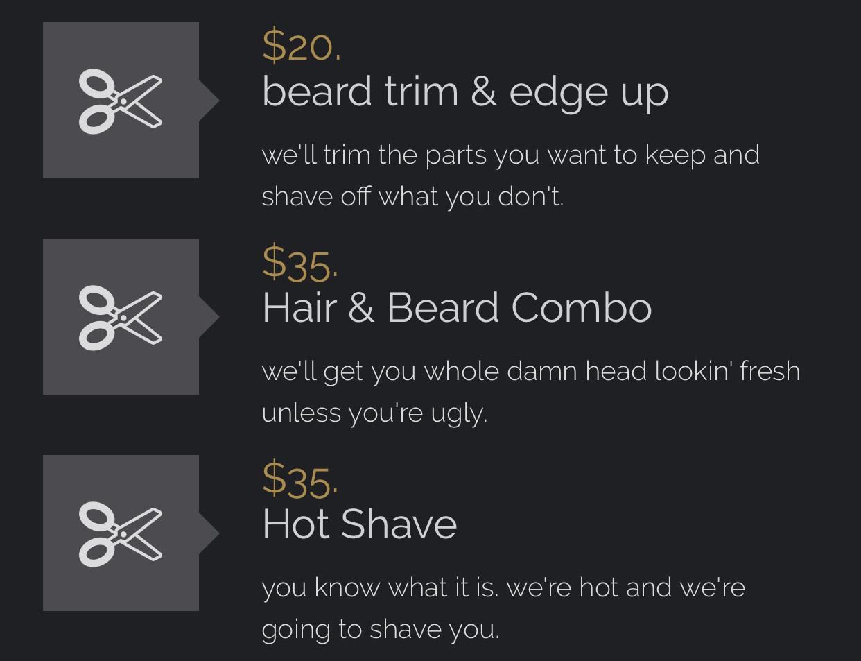 This barber describes the services they offer
