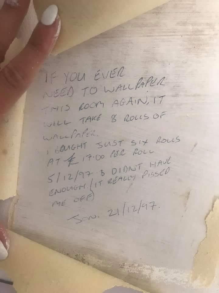 This was posted in one of the DIY groups I’m in. Good guy Jon from the 90s saves another pissed off renovator.