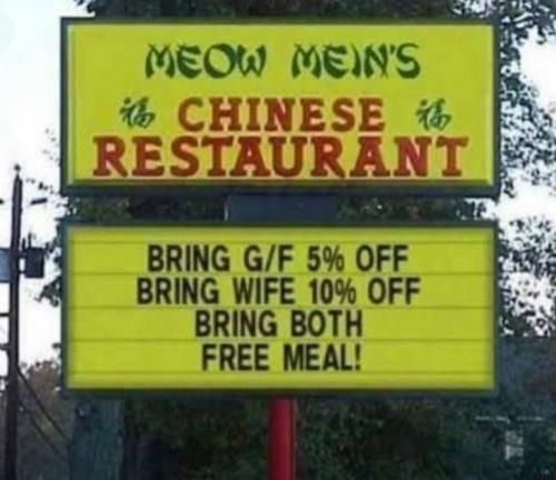 How to get a free meal...