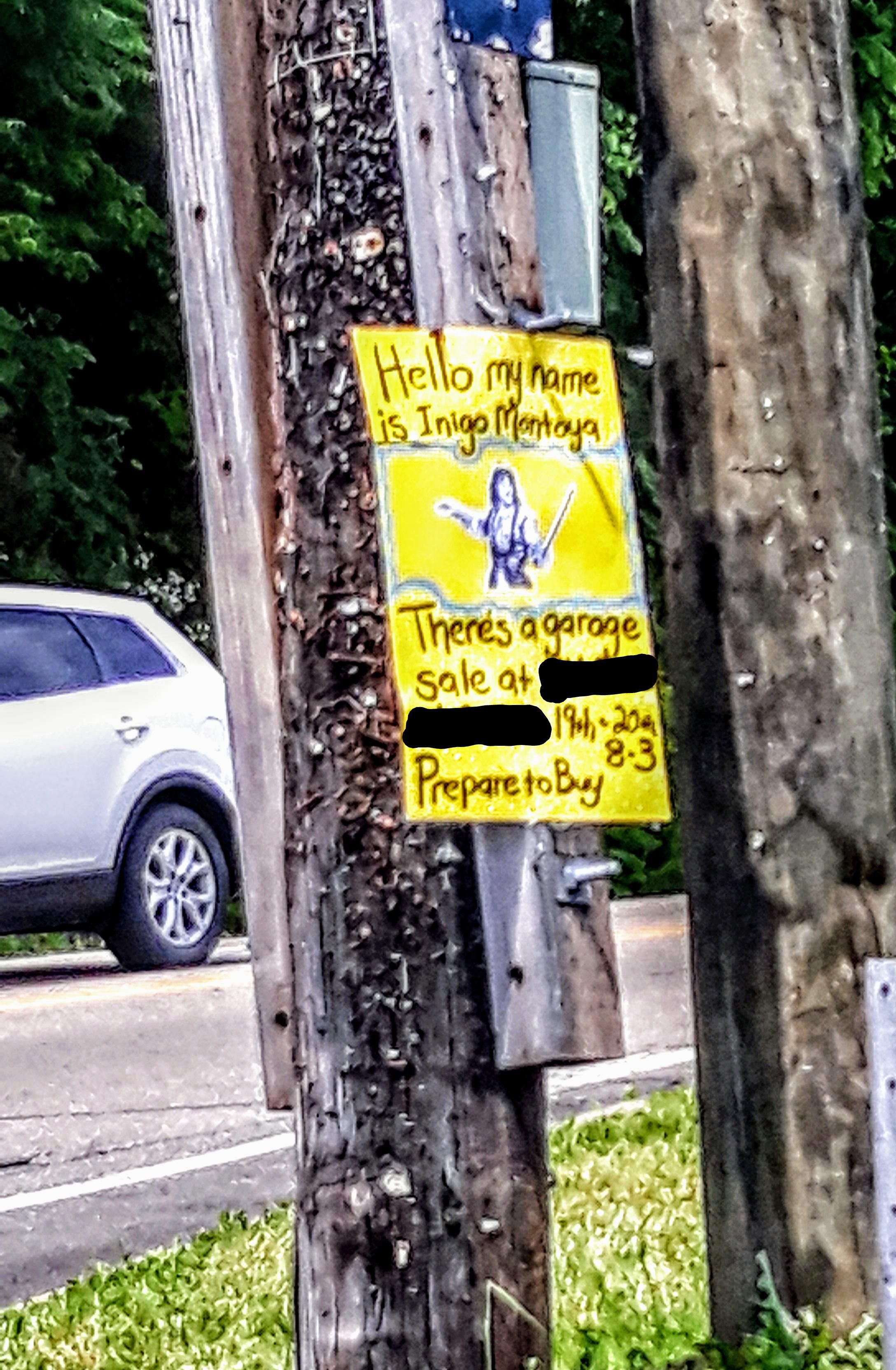 Saw this glorious sign while driving home. These people know how to garage sale.