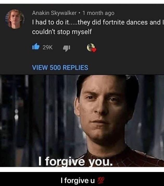 I'm personally understand Anakins actions