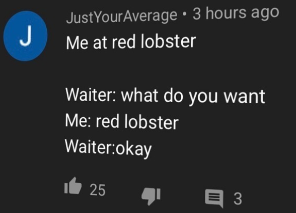 Red lobster.