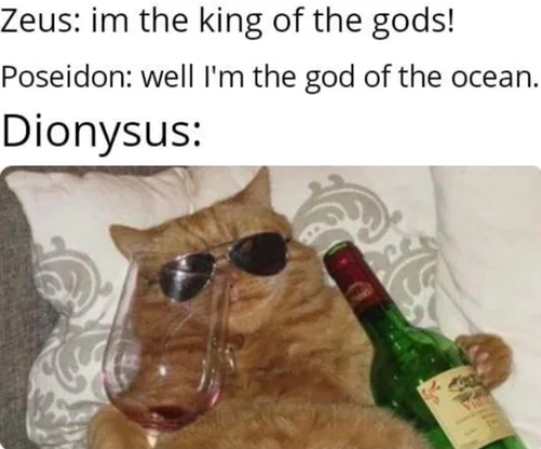 tbh dionysus is my spriti animal