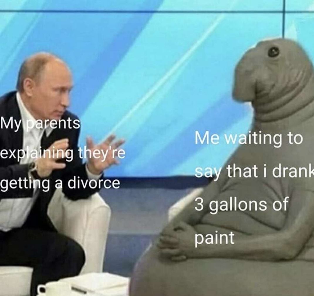 It was red paint