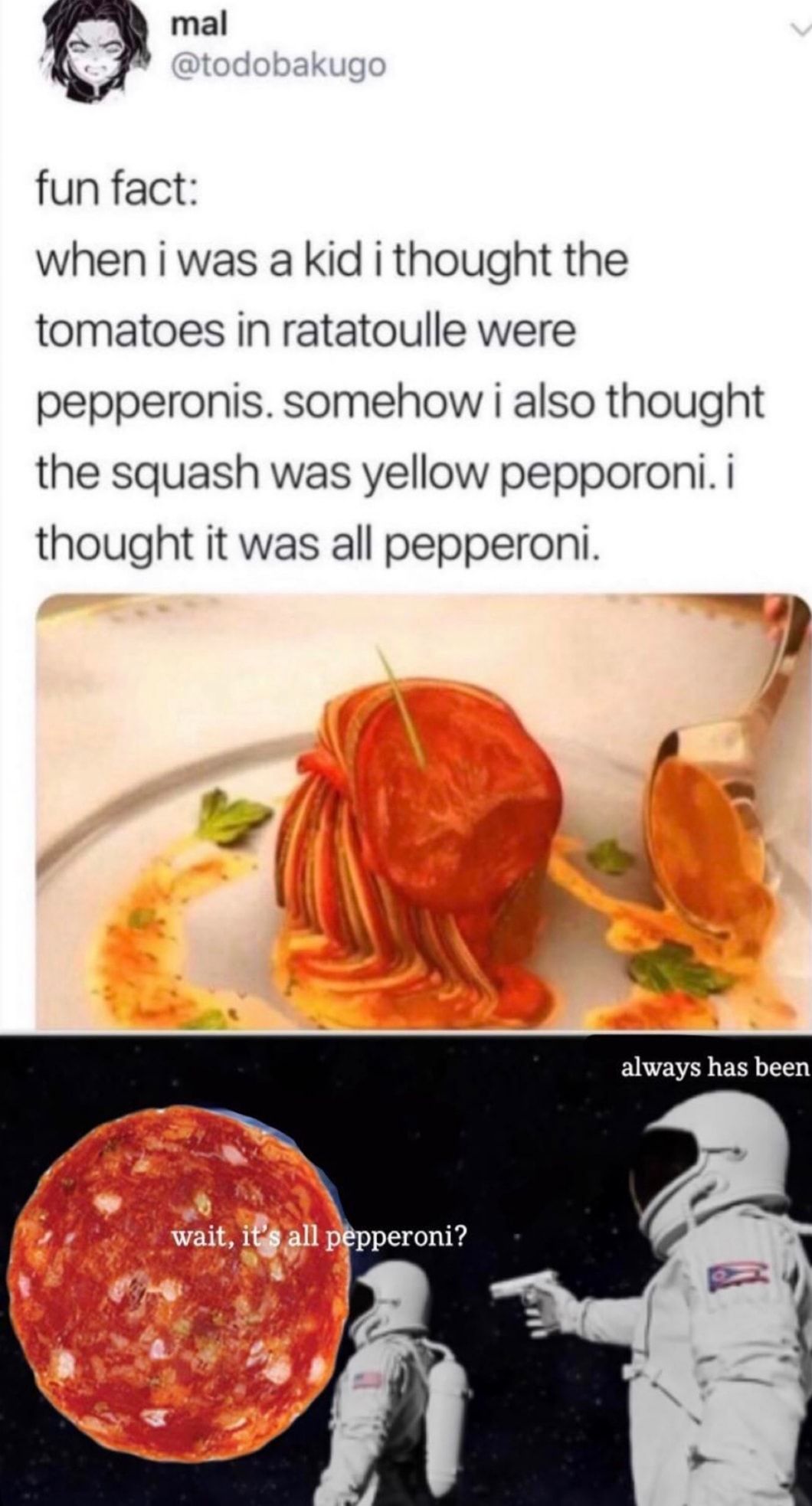 Fine by me I like pepperoni