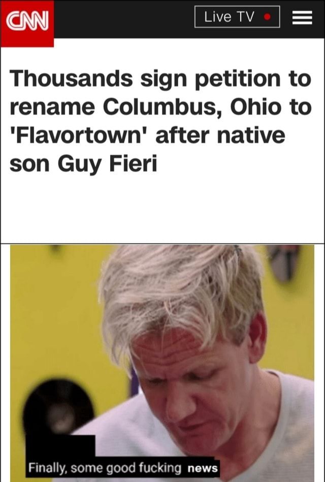 I'm from Ohio!! I mean flavortown...