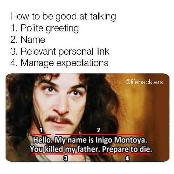 Proper etiquette