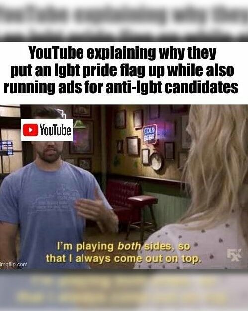 Lmao youtube is a leftist org guise i promise.