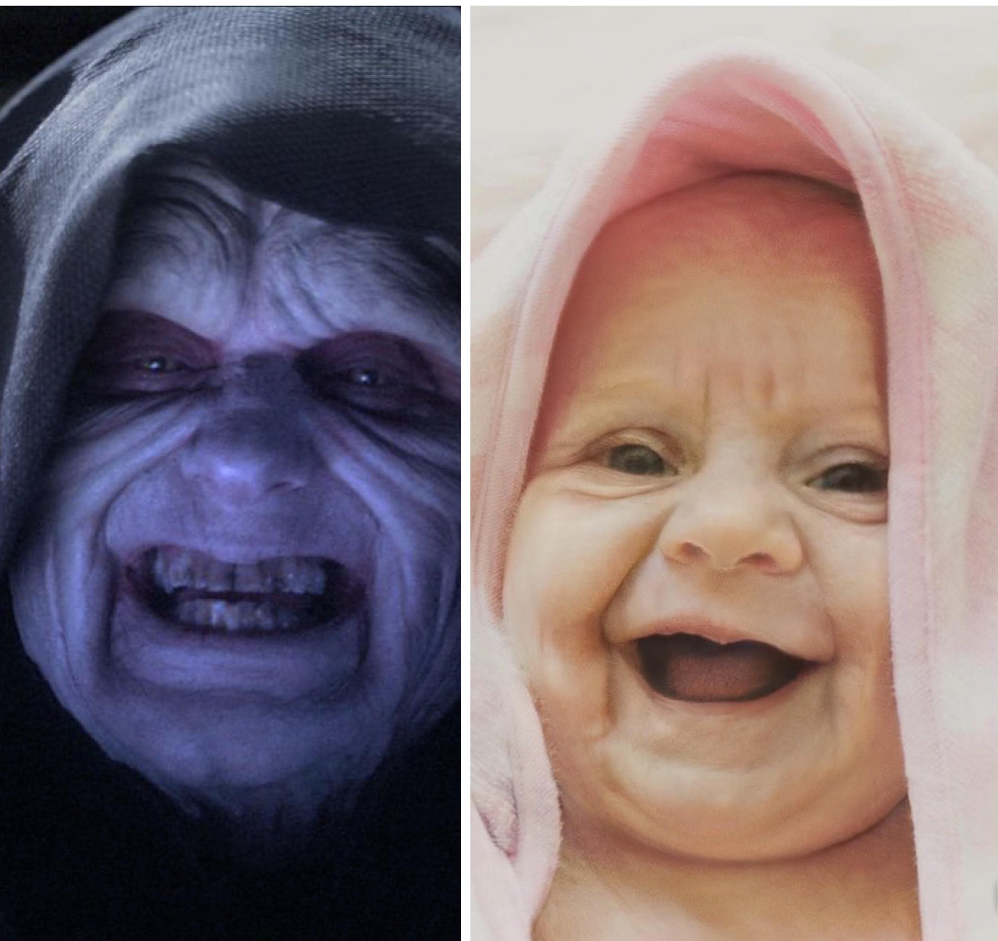 A friend posted a pic of her baby and it reminded me of someone. A little FaceApp magic and boom.