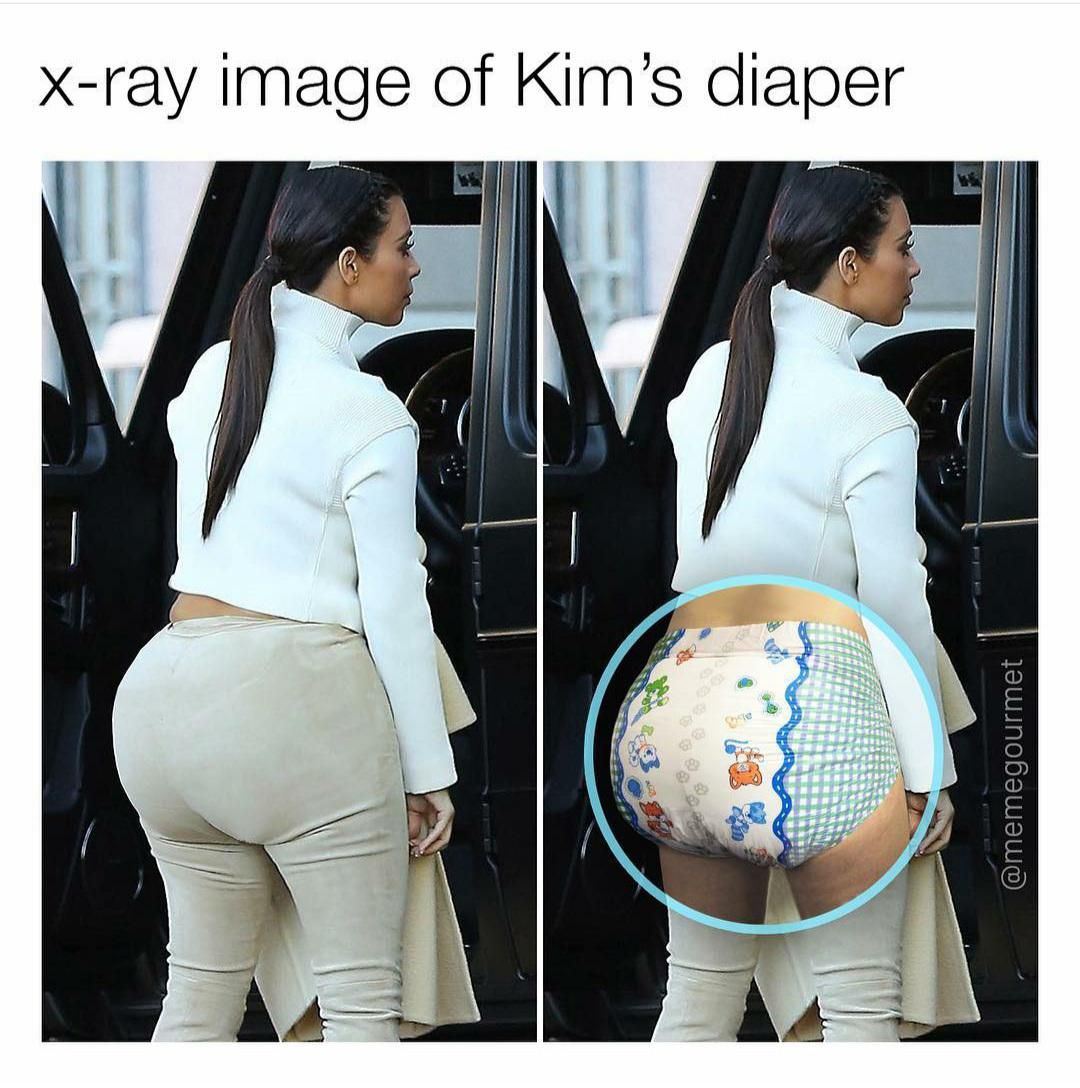 I didn't know she had a diaper