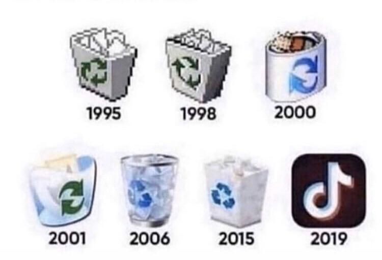 The evolution of trash: