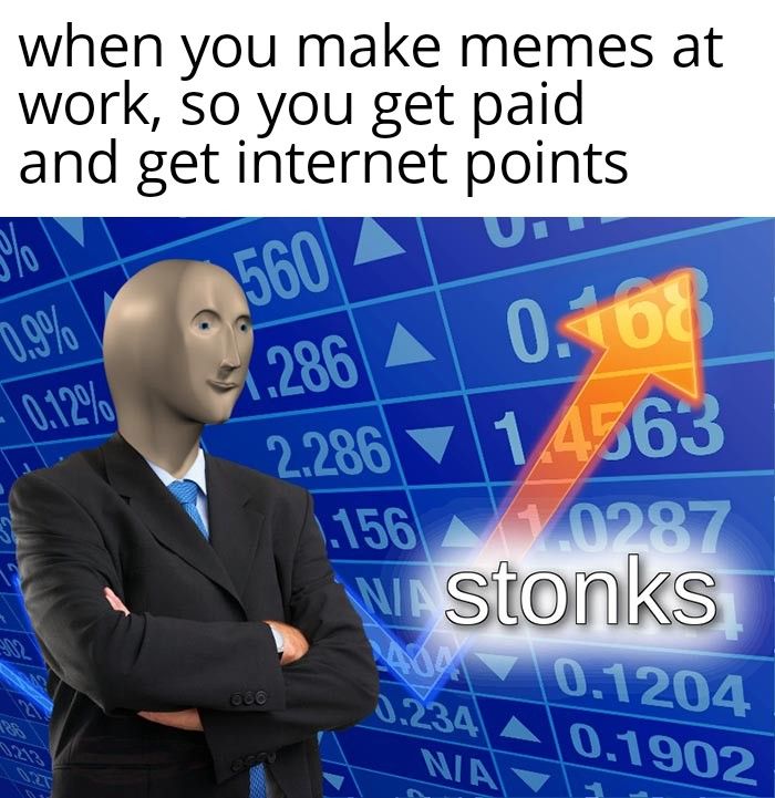 Jk, I can't make karma