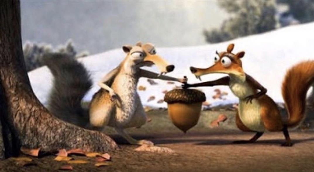 Scrat was the ultimate non-simp. He chose a nut over a girl.