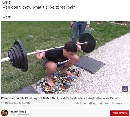 No pain no gain
