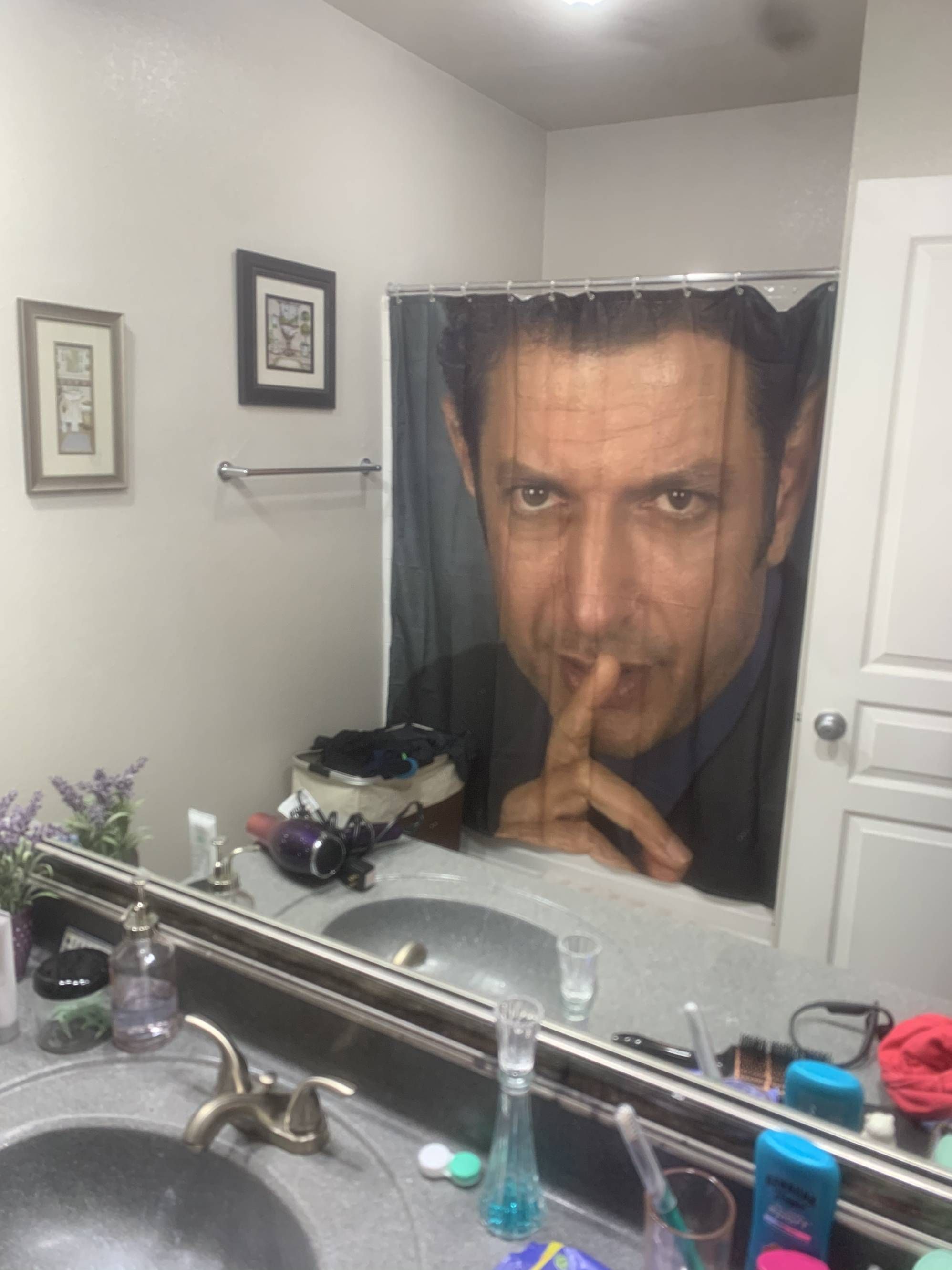 Decided to surprise my girlfriend with a new shower curtain while she’s gone for the day. Hope I’m still home and not at work when she discovers it.