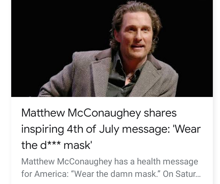 'Wear the dick mask'