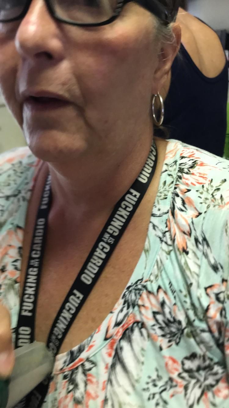 My grandmother found a lanyard for her keys.