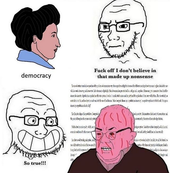 To hell with democracy.