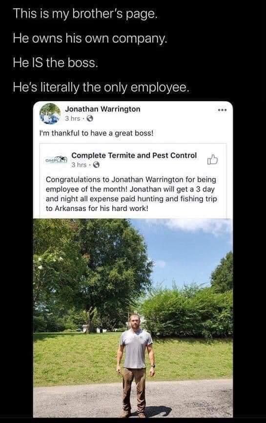 Employee of the month!