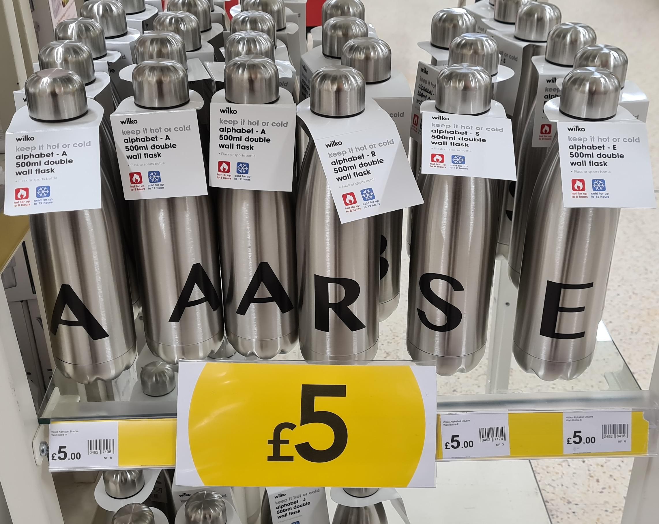 I'm 45 years old, but if I see letters on something in a shop well...