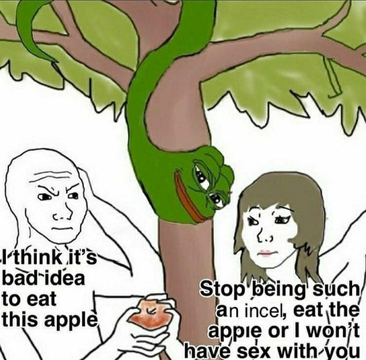 Adam, the first incel ever to have sex.