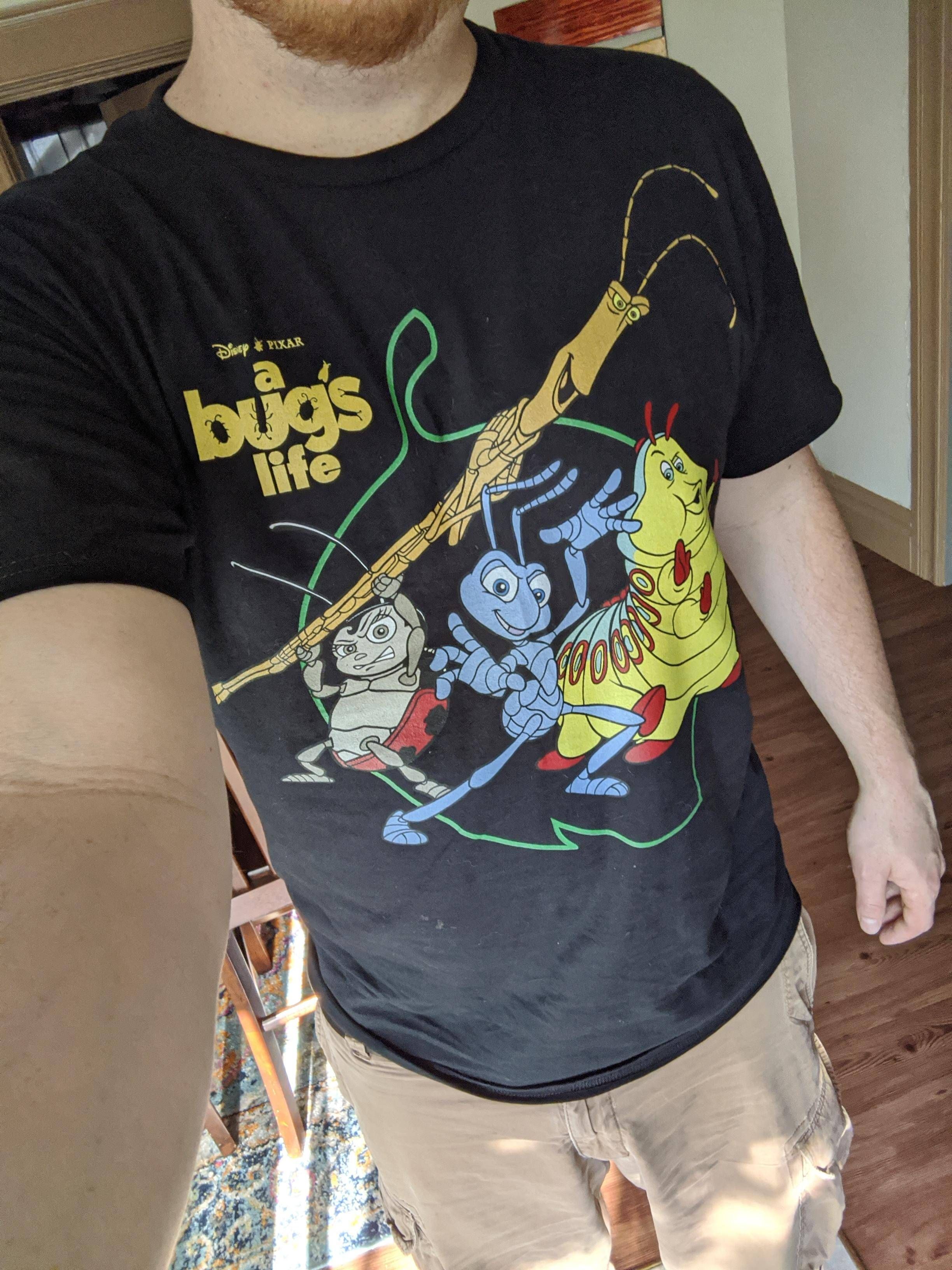 A friend called me up and asked what I want for my birthday. I said "anything but a shirt" but he heard "any kind of bug shirt", so here we are.