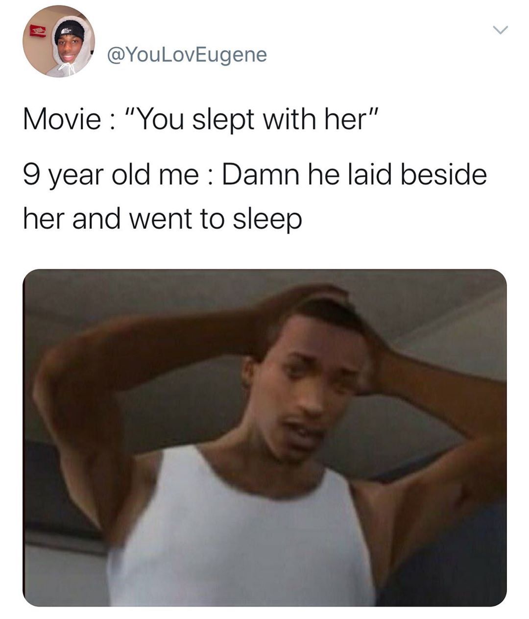 in the same bed!