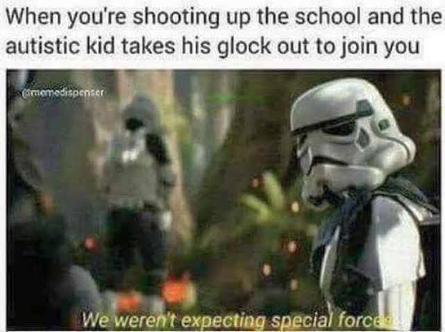 “It’s an older meme sir, but it checks out. I was about to clear them”.