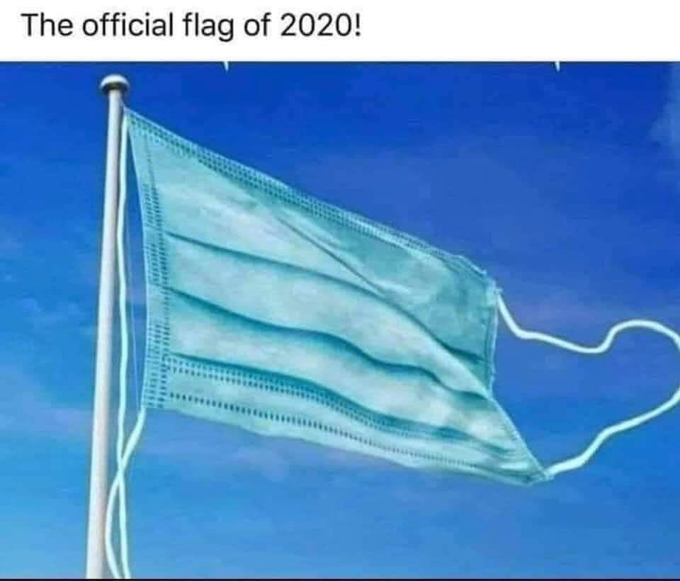 The official flag of 2020