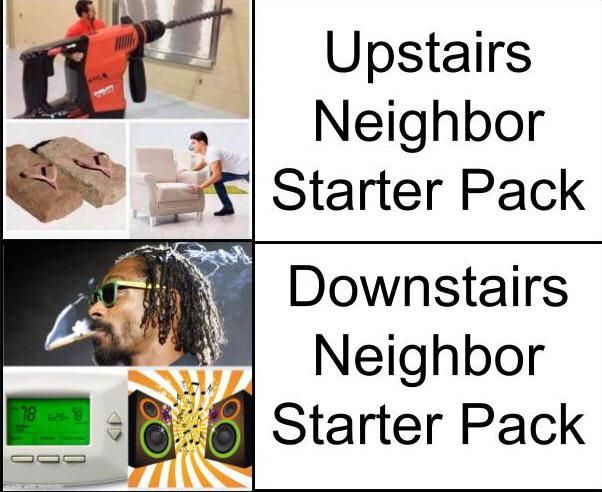 Upstairs vs Downstairs Neighbors