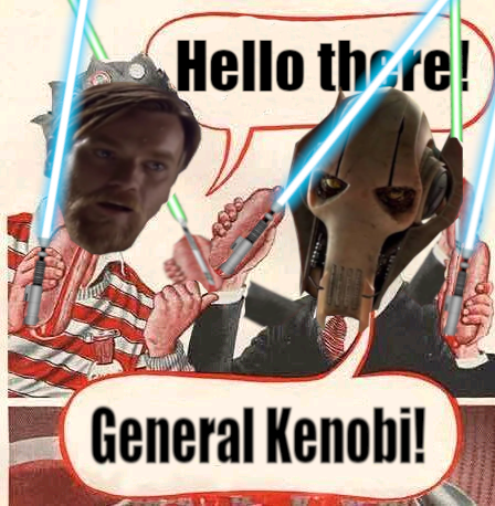 Gee Grievous! How come your master lets you have FOUR lightsabers? (July OC Jamboree)