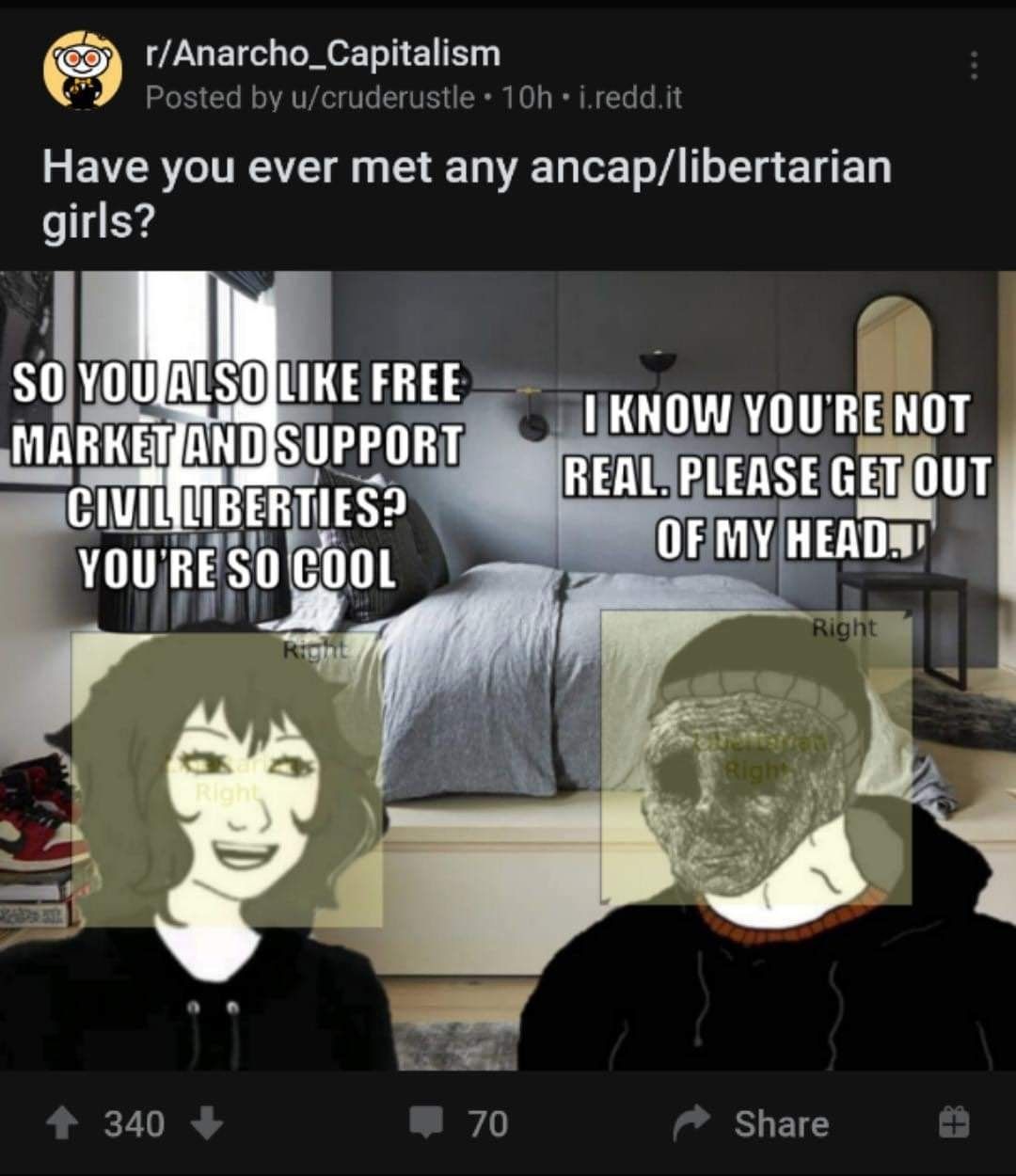 ancap brehs be like "NOOO money isn't an authority" lelo