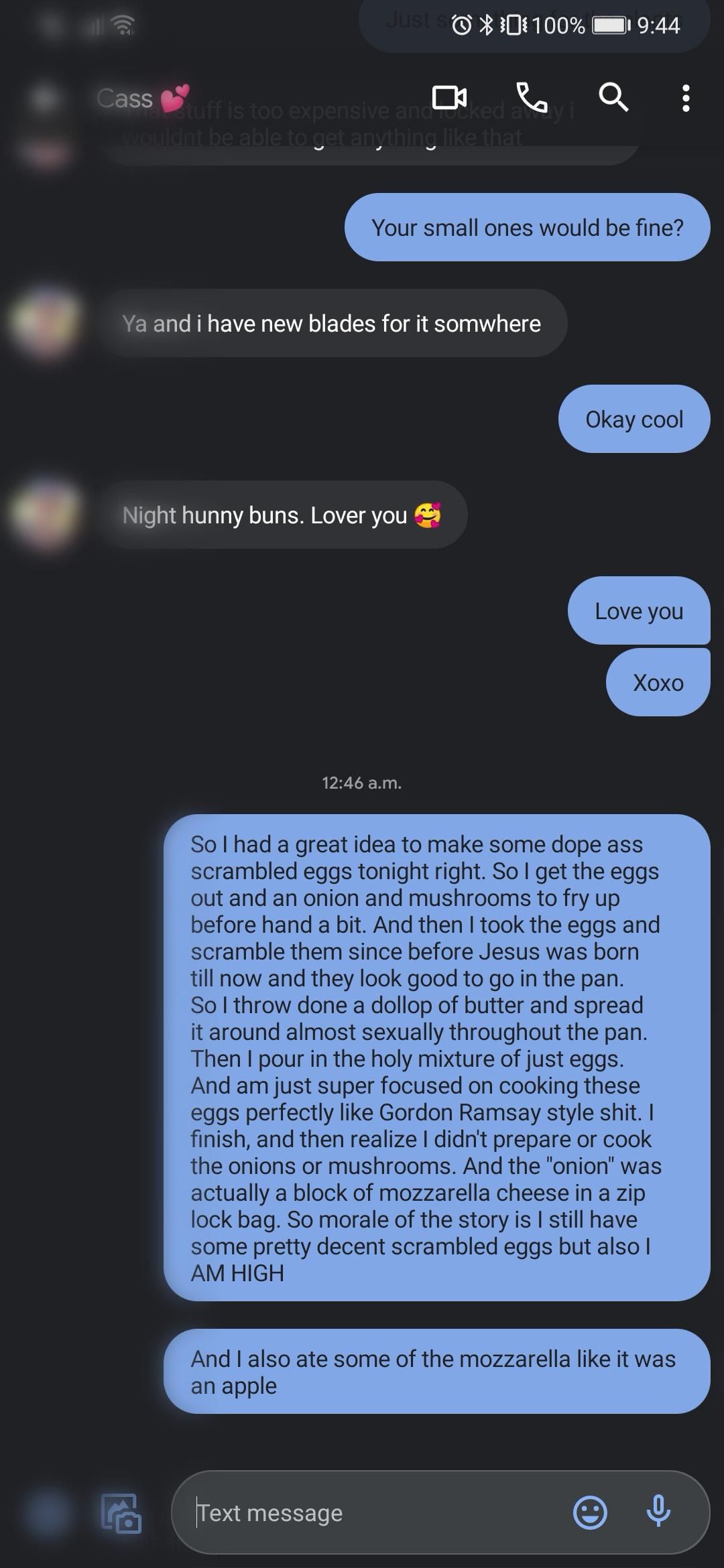 Apparently I got lit last night and sent this to my wife