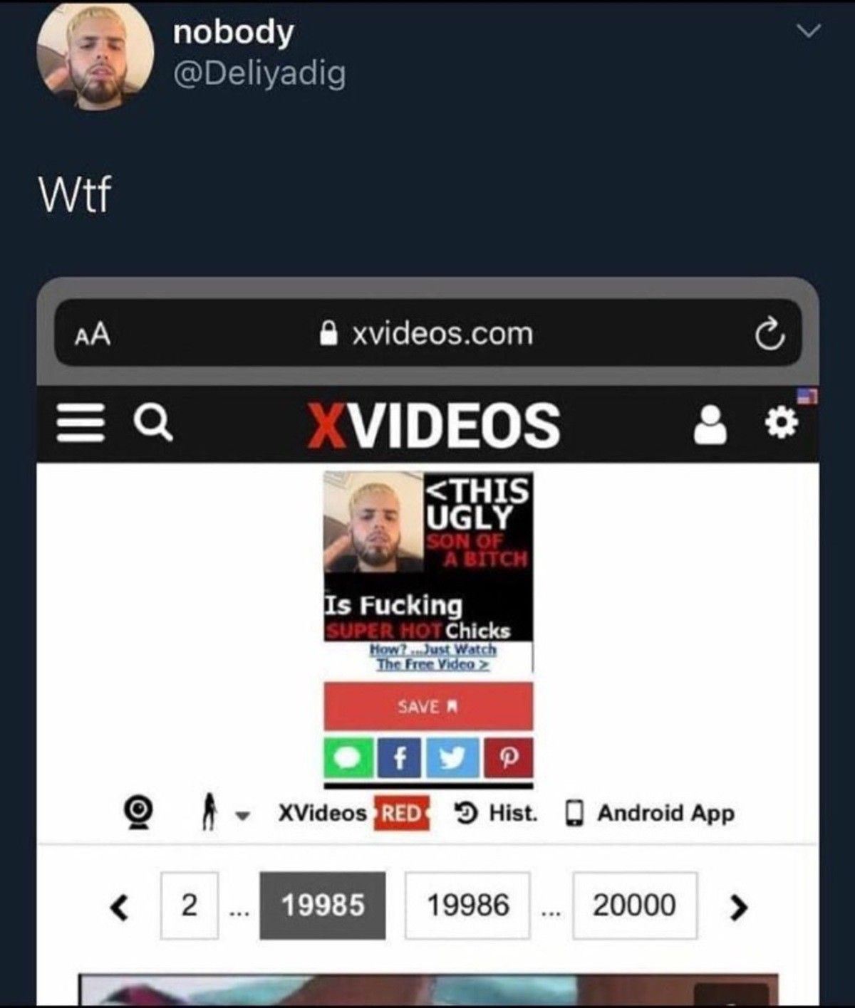 No he isn't