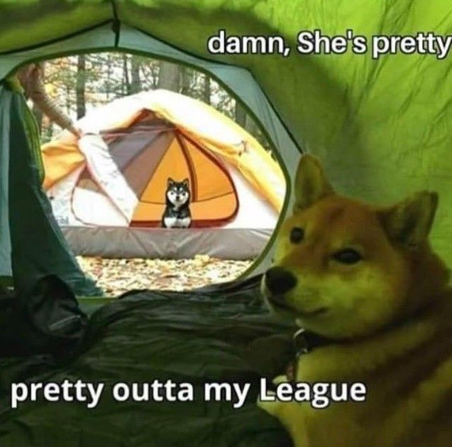 in tent