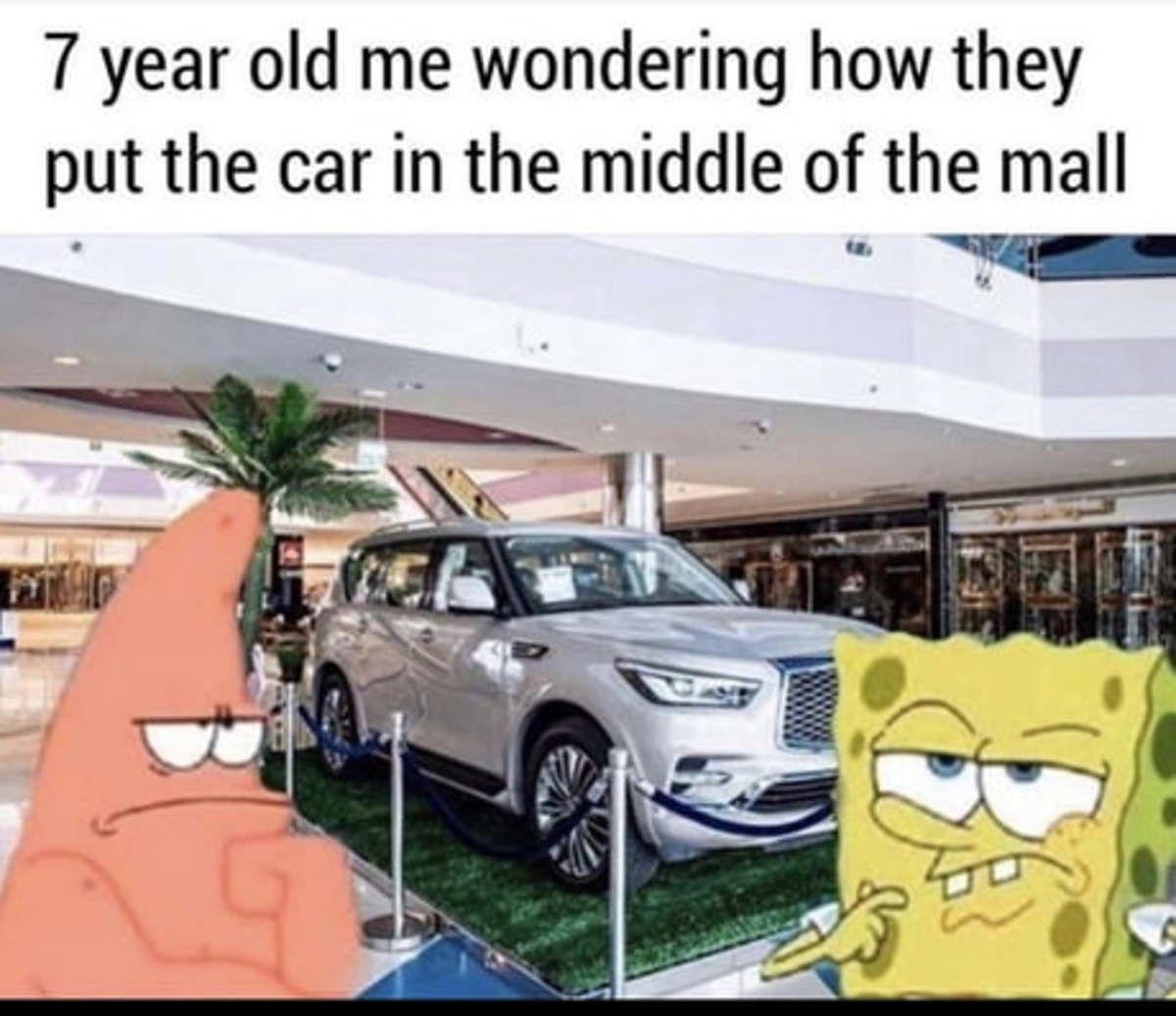 they built the mall around the car