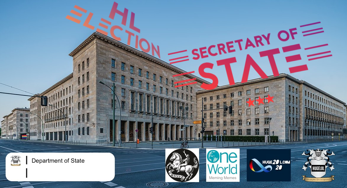 Election Forum: Secretary of State. Link your campaigns in the comments #HugelolElections2020