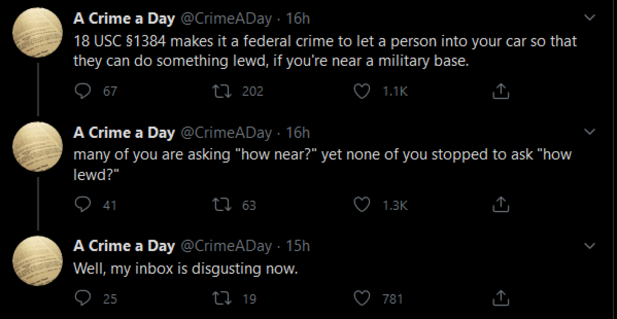 1000 crimes that day