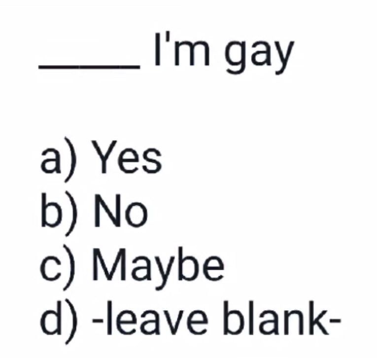 Please only one answer per person