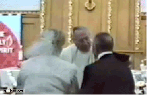 You may now kiss the priest...