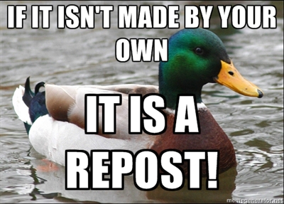 For all who apologize for a repost
