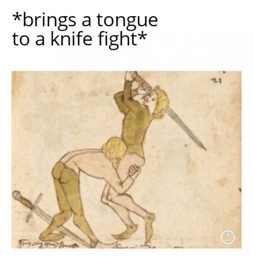 Don´t bring knifes to a gun fight