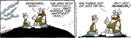 Hägar teaches Hamlet important life lessons.