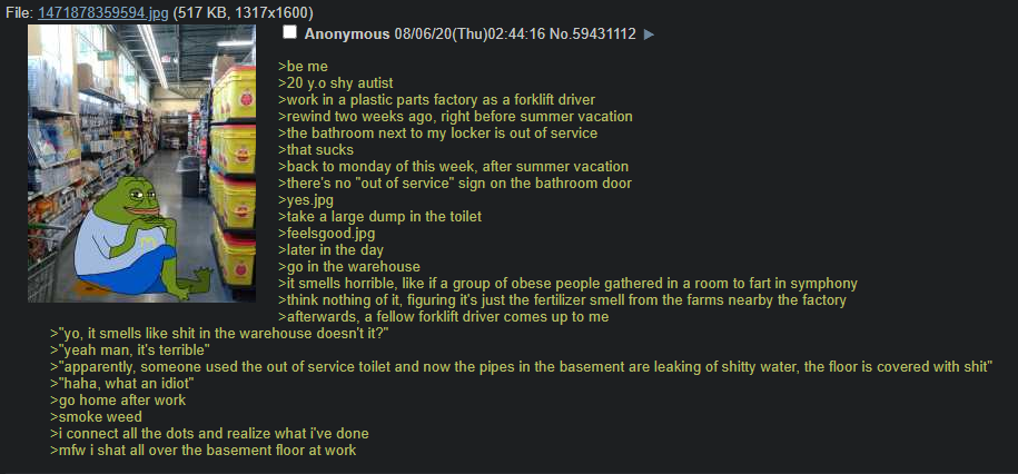 anon takes a shit